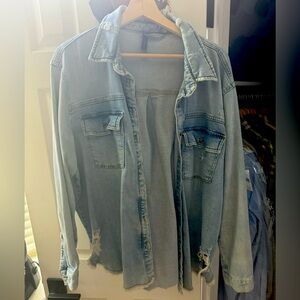 Anthropology- Pilcro Denim Shirt XL